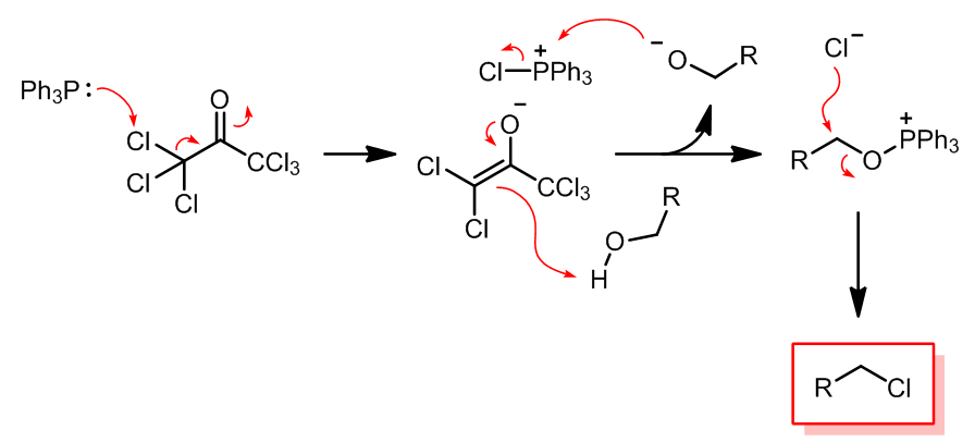 socl2或pcl3/pcl5这是最常见的醇的氯化的方法